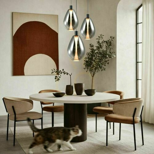 Check Candellux DENSO 20 smoked glass pendant 31-51363 1×G9