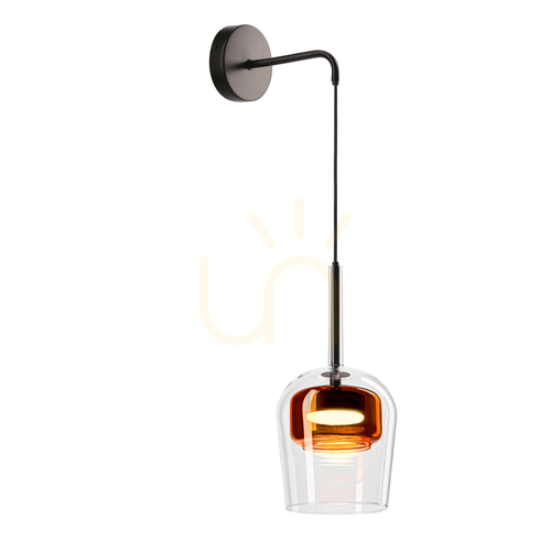 Check Wall lamp GLAXI black GX53 9W CANDELLUX 21-50410