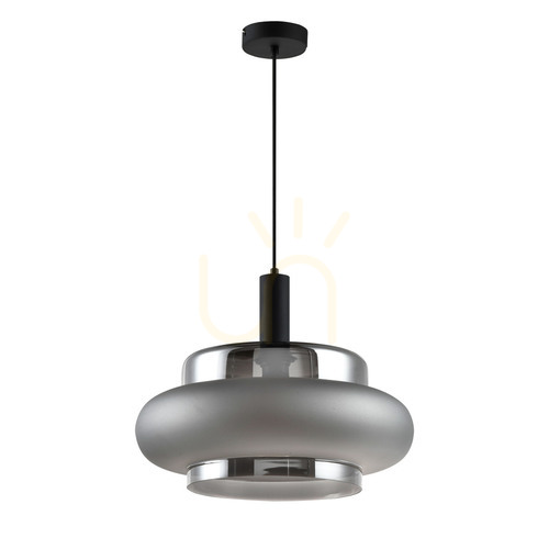 Check BRIZI grey E27 40W pendant lamp CANDELLUX 31-51516
