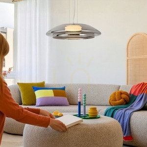 OMBRE 34 gray 10W pendant lamp CANDELLUX 31-51103 small 2