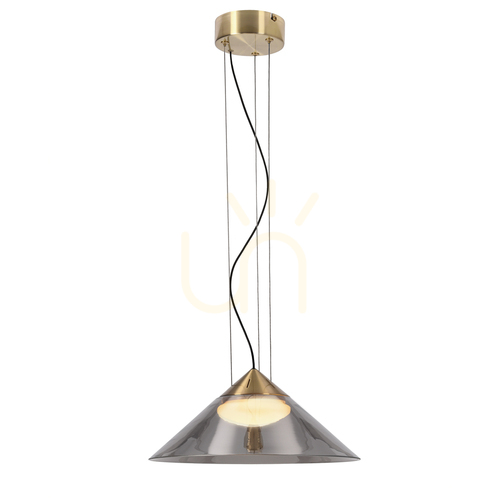 Check PRESTO 34 gray 10W pendant lamp CANDELLUX 31-51073