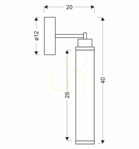 CORTE transparent LED 10W wall lamp CANDELLUX 21-50755 small 1