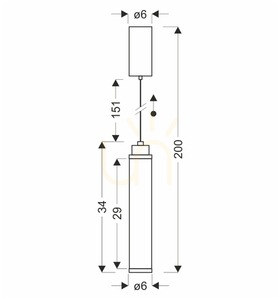 CORTE pendant lamp transparent LED 10W CANDELLUX 31-50731 small 4