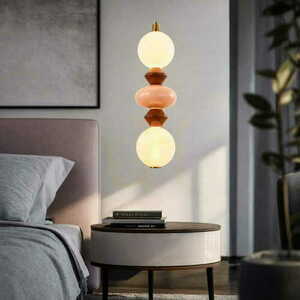 FLORES brown LED 15W pendant lamp CANDELLUX 32-50656 small 1