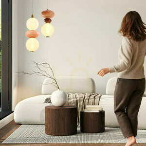 FLORES brown LED 10W pendant lamp CANDELLUX 31-50632 small 3
