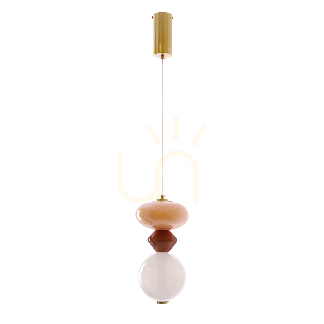 FLORES brown LED 10W pendant lamp CANDELLUX 31-50632