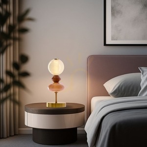 FLORES brown LED 10W table lamp CANDELLUX 42-50717 small 1