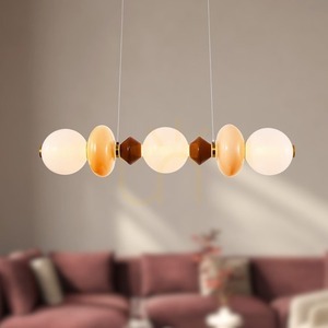 FLORES brown LED 20W pendant lamp CANDELLUX 33-50687 small 1