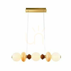 FLORES brown LED 20W pendant lamp CANDELLUX 33-50687 small 0