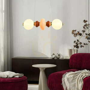 FLORES brown LED 15W pendant lamp CANDELLUX 32-50663 small 1
