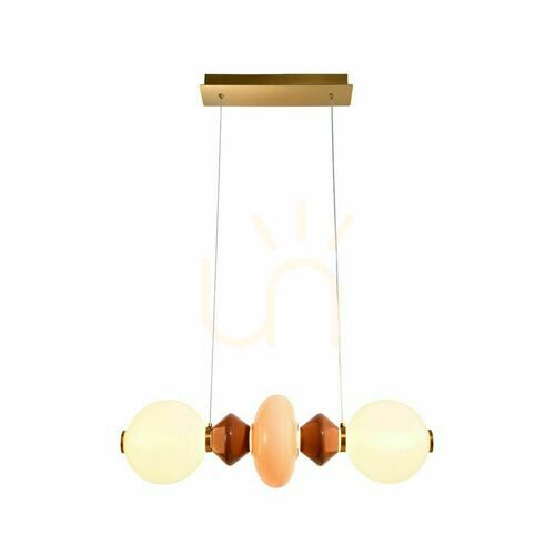 Check FLORES brown LED 15W pendant lamp CANDELLUX 32-50663