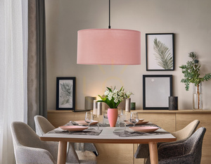 Candellux SHANTI 31-38647 pendant light, pale heather-pink shade 40 cm, 1×E27 small 7