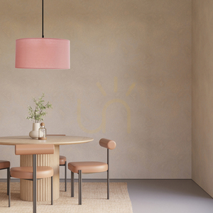 Candellux SHANTI 31-38647 pendant light, pale heather-pink shade 40 cm, 1×E27 small 2
