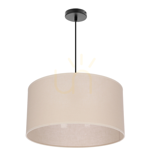 Check SHANTI black E27 40W pendant lamp CANDELLUX 31-38685