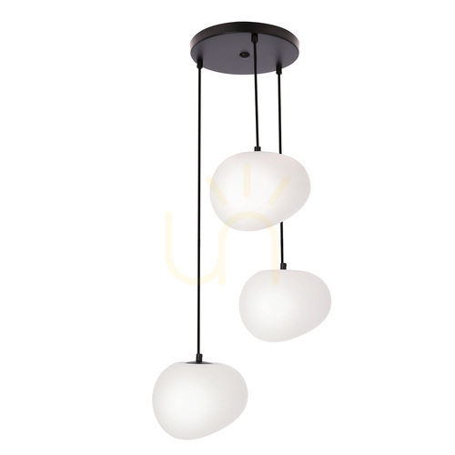 Check STONES pendant lamp white black E27 40W CANDELLUX 33-35172