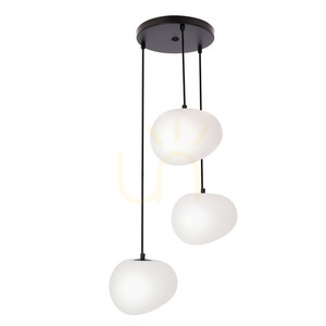 STONES pendant lamp white black E27 40W CANDELLUX 33-35172 small 0