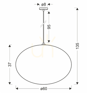 MELLOW pendant lamp black E27 40W CANDELLUX 31-41975 small 2