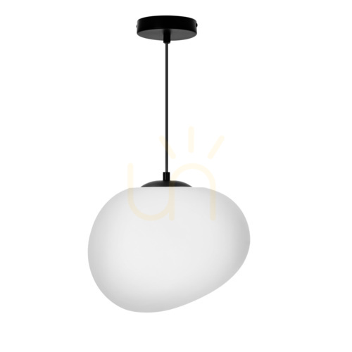 Check STONES pendant lamp white black E27 40W CANDELLUX 31-35141