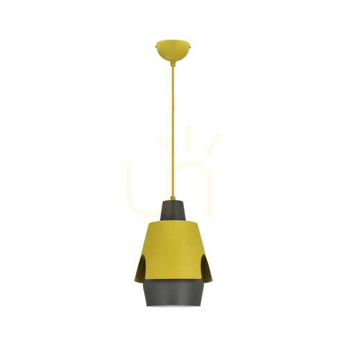 Check FALUN yellow E27 40W pendant lamp CANDELLUX 50101149