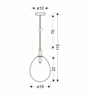 Candellux LUKKA pendant pink glass chrome LED 6 W 18 cm 50133209 small 3