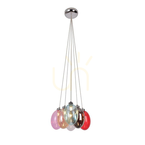 Check LUKKA pendant lamp multicolor G9 6x10W CANDELLUX 50106168