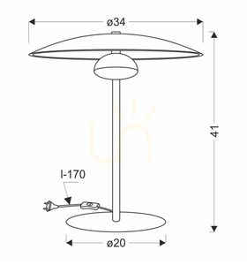 LUND table lamp white LED 10.5W CANDELLUX 50533056 small 4