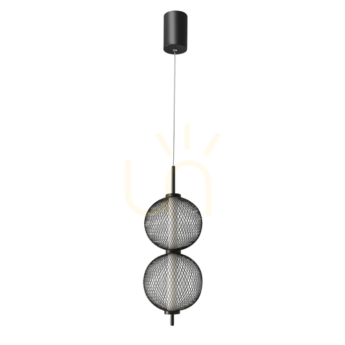 Check PUMA pendant lamp black LED 10W CANDELLUX 32-35356