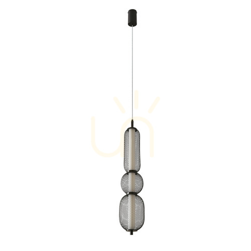 Check PUMA black LED 15W pendant lamp CANDELLUX 33-35363
