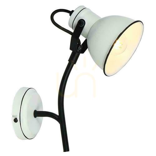 Check Wall lamp ZUMBA white black E14 40W CANDELLUX 91-72122