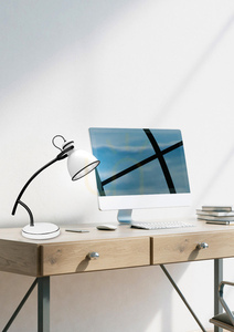 Candellux ZUMBA 41-72085 desk lamp, white and black, E14 max 40 W, height 38 cm small 1