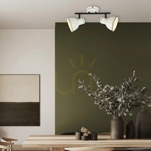 ZUMBA ceiling lamp white black E14 2x40W CANDELLUX 92-72139 small 3