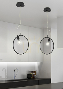 SKIROS black LED pendant lamp 60+12W CANDELLUX A0024-321 small 1