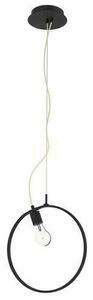 SKIROS black LED pendant lamp 60+12W CANDELLUX A0024-321 small 0