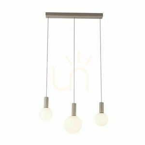 Candellux TESTA 33-51110 pendant lamp beige 3x G9 glass globes 85 cm small 0