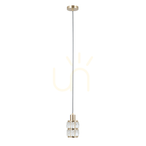 Italux Pendant Light Gold Crystal Glass E27 10.5 cm PND-40668-1-HBR small 1