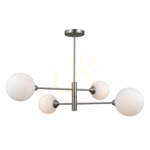 Italux Evora Silver 4-Light G9 Pendant Lamp PND-55342-4-SN 1 Italux Evora Silver 4-Light G9 Pendant Lamp PND-55342-4-SN small 1