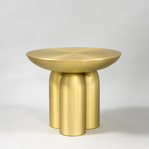 Check Coffee Table Italux Ariba Gold Steel 50 cm TAB-3148-M-BRSS