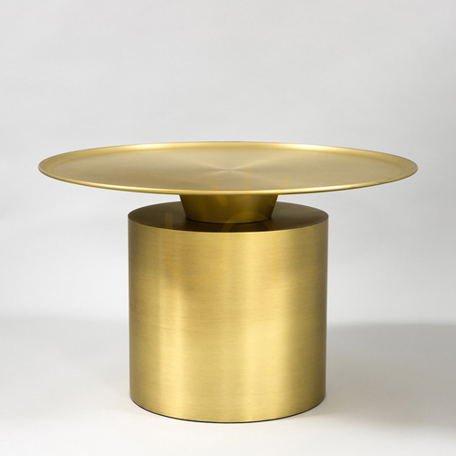 Check Coffee Table Italux Gold Steel 65x41 cm TAB-7717A-M-BRSS