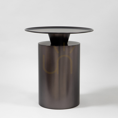 Check Coffee table Italux Leon bronze steel 50 cm TAB-7717A-S-BRO
