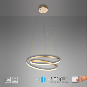 ROMAN Pendant Lamp 2472-12 Gold 1xLED 10 ROMAN Pendant Lamp 2472-12 Gold 1xLED small 10