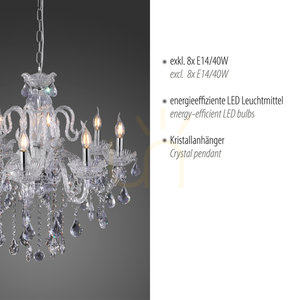 GRACIA Pendant Lamp 3081-00 Transparent 8xE14 3 GRACIA Pendant Lamp 3081-00 Transparent 8xE14 small 3