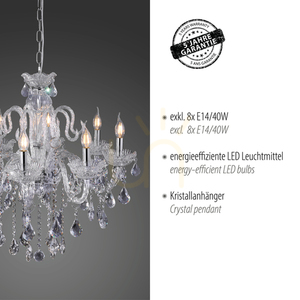 GRACIA Pendant Lamp 3081-00 Transparent 8xE14 4 GRACIA Pendant Lamp 3081-00 Transparent 8xE14 small 4