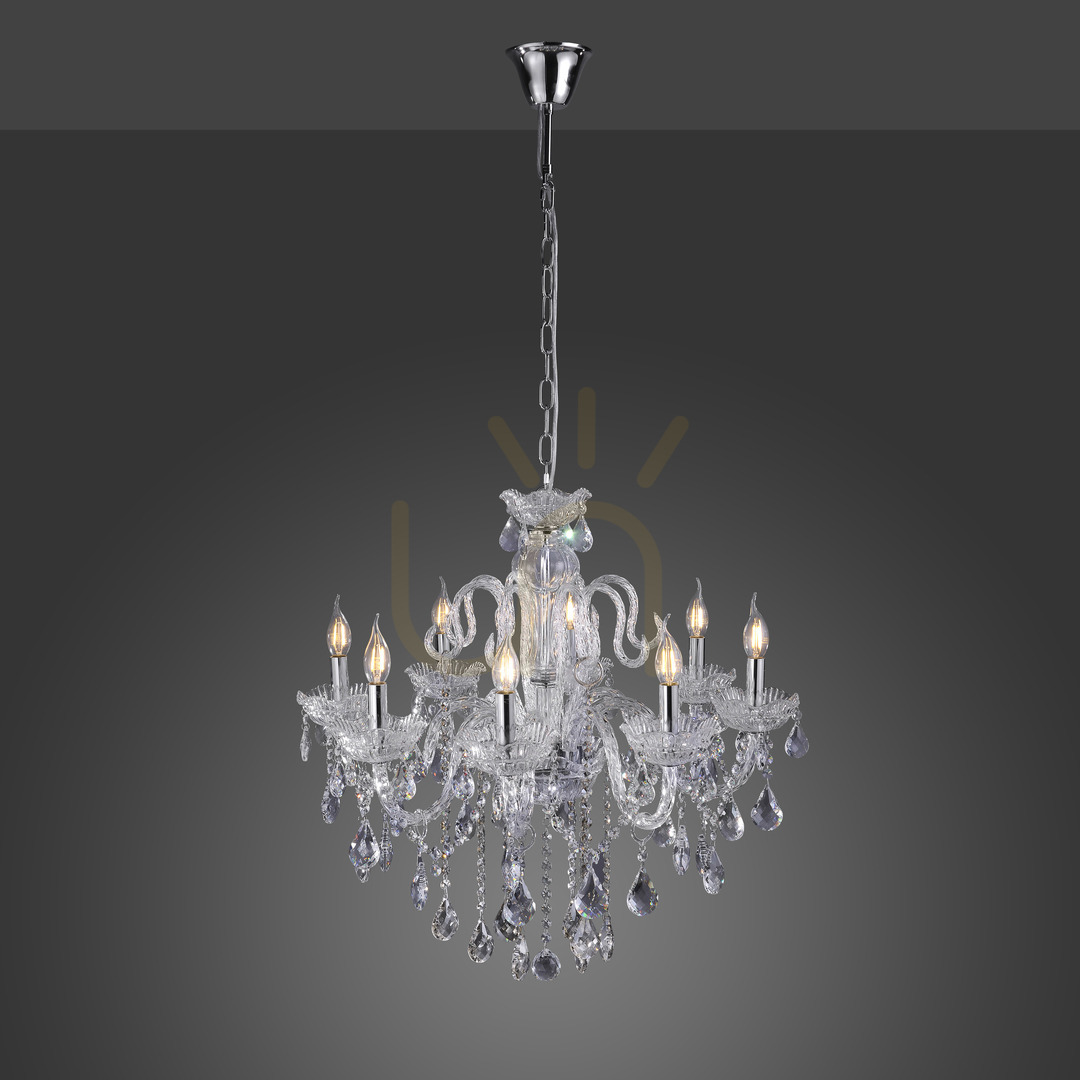 Check GRACIA Pendant Lamp 3081-00 Transparent 8xE14 GRACIA Pendant Lamp 3081-00 Transparent 8xE14