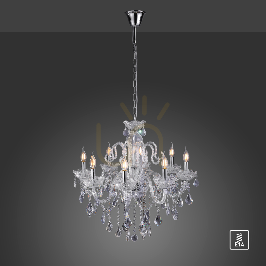 Display GRACIA Pendant Lamp 3081-00 Transparent 8xE14 GRACIA Pendant Lamp 3081-00 Transparent 8xE14