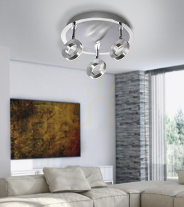 SILEDA plafond 6788-96 Silver 3xLED 2 SILEDA plafond 6788-96 Silver 3xLED small 2