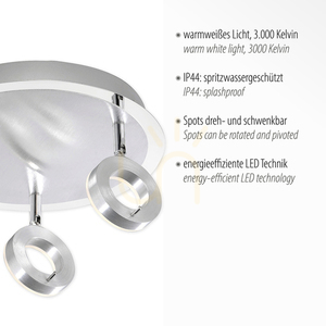 SILEDA plafond 6788-96 Silver 3xLED 3 SILEDA plafond 6788-96 Silver 3xLED small 3