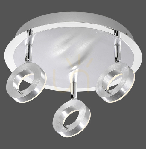 Check SILEDA plafond 6788-96 Silver 3xLED
