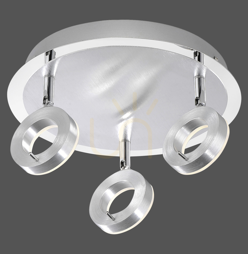 SILEDA plafond 6788-96 Silver 3xLED
