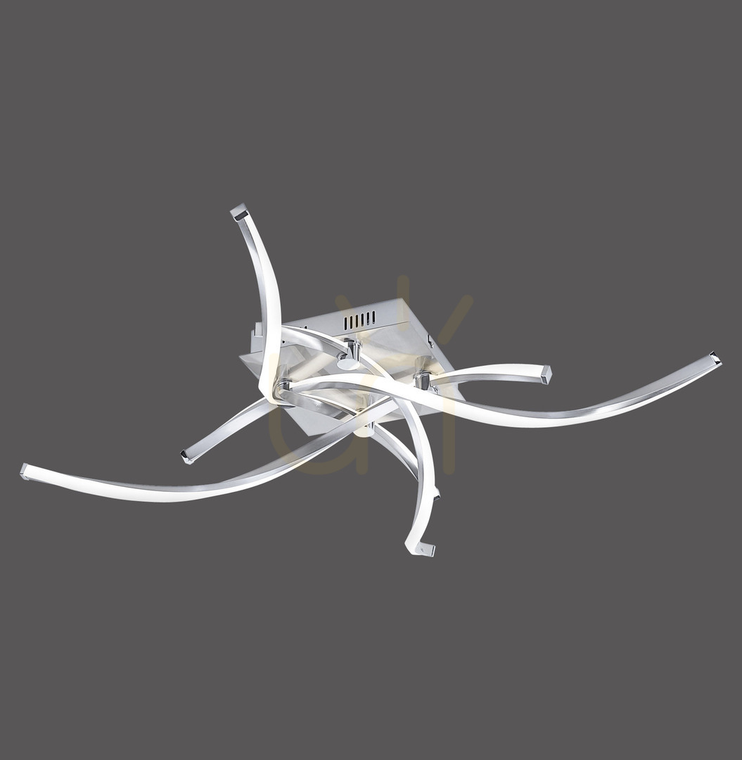 POLINA Plafond 9144-55 Silver 4xLED