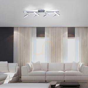 LED ceiling light RICO 11278-55 steel with 8 adjustable heads 16.4 W 3000 K small 2